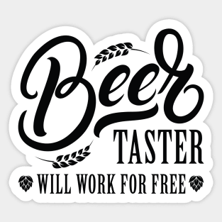 Beer Taster Sticker